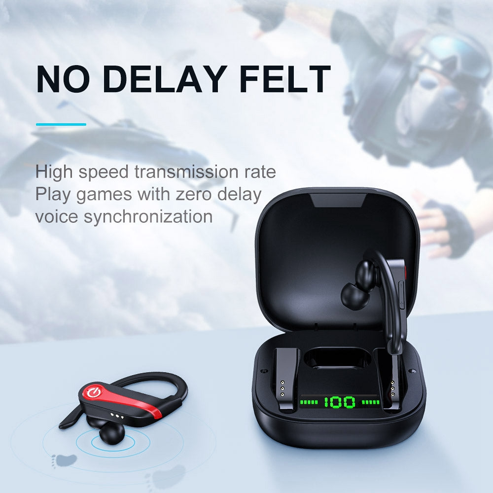 POWER Q20 PRO Headphones Ear Hook Waterproof TWS Wireless Bluetooth Earphones Earbuds Powerful Sound with Digital Display Screen Charging Bin POWER Q20 PRO Headphones Ear Hook Waterproof TWS Wireless Bluetooth Earphones Earbuds Powerful Sound with Digital Display Screen Charging Bin